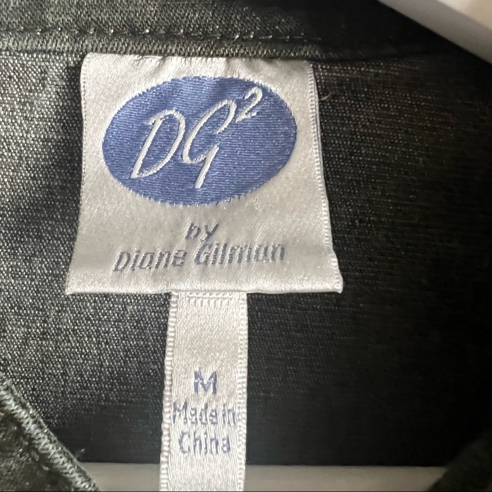DG2 by Diane Gilman Military Embellished Denim Jacket Size Medium - Picture 8 of 9